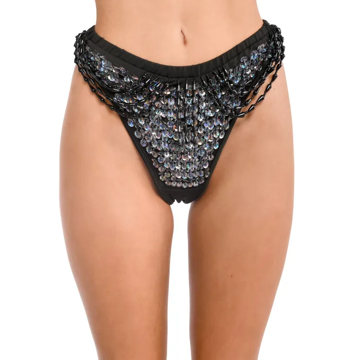 Earrings THE LUMi SHOP Hand Stitched Sequin Cheeky Bottoms Disco Barbie