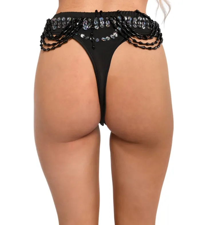 Earrings THE LUMi SHOP Hand Stitched Sequin Cheeky Bottoms Disco Barbie