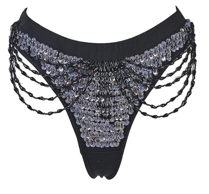 Earrings THE LUMi SHOP Hand Stitched Sequin Cheeky Bottoms Disco Barbie