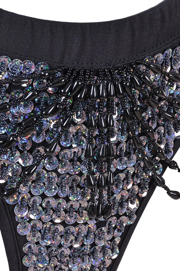 Earrings THE LUMi SHOP Hand Stitched Sequin Cheeky Bottoms Disco Barbie