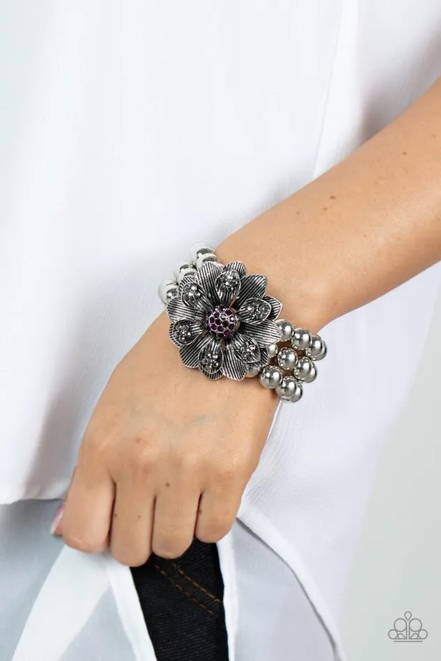 Bracelets Paparazzi Jewelry Paparazzi Bracelet Botanical Bravado Purple