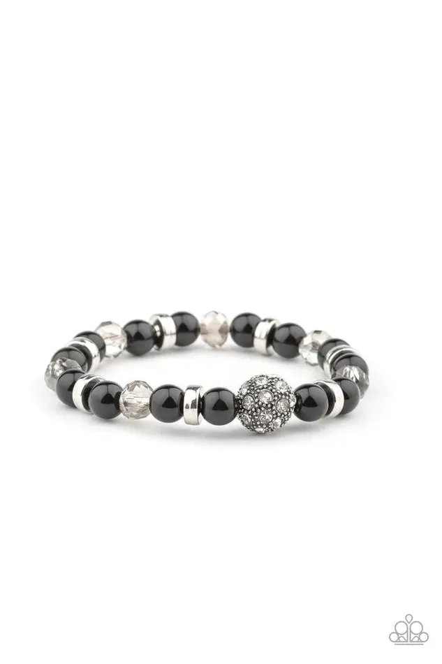 Paparazzi Jewelry Bracelets Paparazzi Bracelet Twinkling Timelessness Black