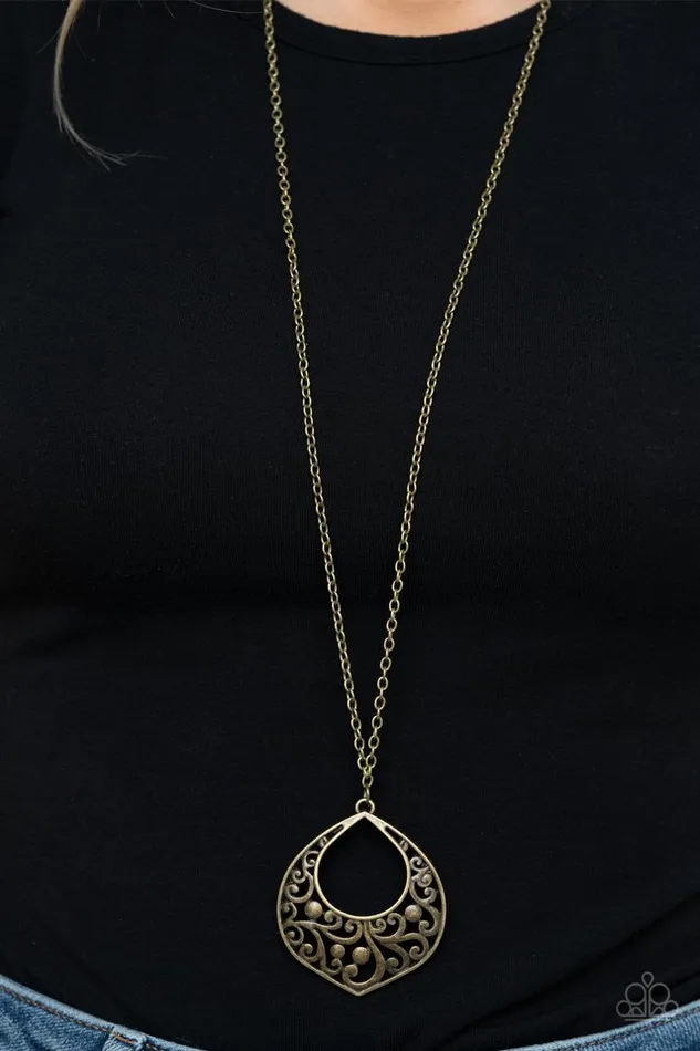 Paparazzi Jewelry Paparazzi Necklace Venetian Vineyards Brass Necklaces