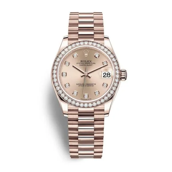 Rolex Bracelets Rolex Datejust 31mm Ref 278285rbr0025 Champagne Diamond Dial Diamond Bezel 18K Rose Gold President Bracelet Womens Watch Rolex Bracelets Rolex Datejust 31mm Ref 278285rbr0025 Champagne Diamond Dial Diamond Bezel 18K Rose Gold President Bracelet Womens Watch