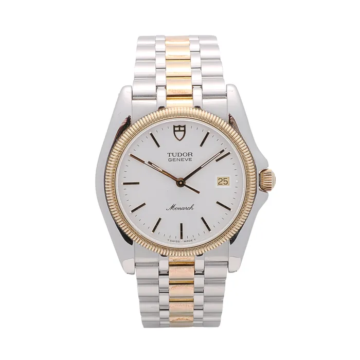 Tudor Monarch Watch SSYG Slate Index Dial 35mm Quartz Preowned Tudor Preowned Watches