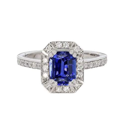 HarryChadEntcom Rings Natural Earth Mined Diamond Halo Ring Emerald Sri Lankan Sapphire 3 Carats HarryChadEntcom Rings Natural Earth Mined Diamond Halo Ring Emerald Sri Lankan Sapphire 3 Carats