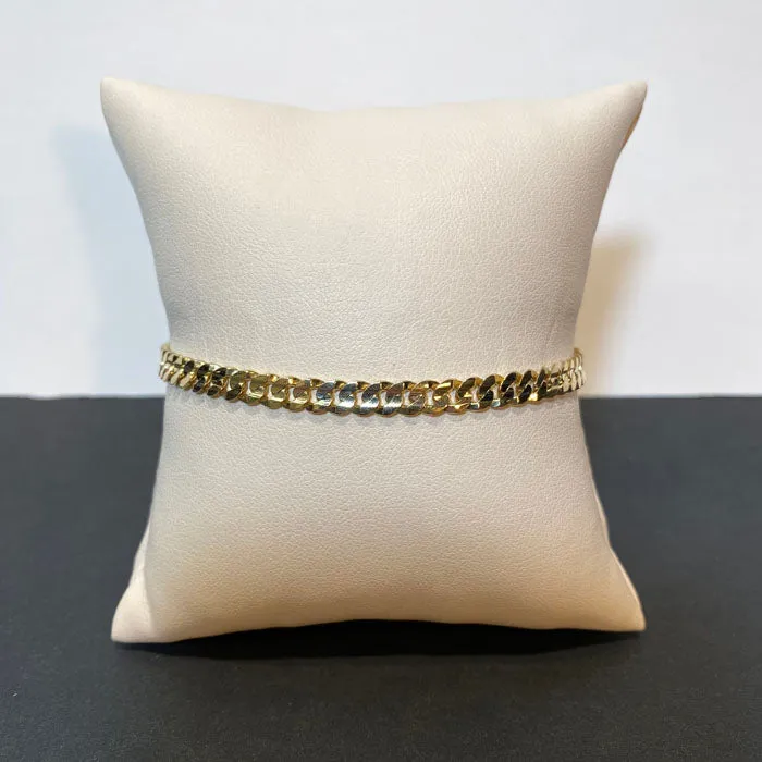 Bracelets Moriartys Gem Art 14K Yellow Gold Curb Link Bracelet