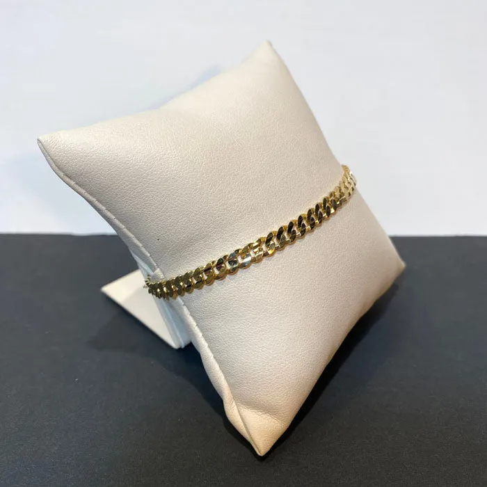 Bracelets Moriartys Gem Art 14K Yellow Gold Curb Link Bracelet