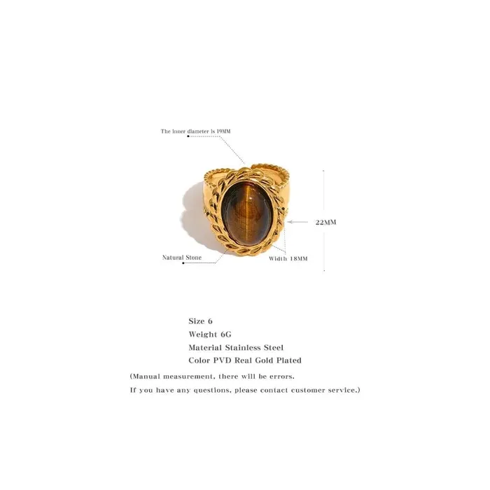 Mabel Love Co Rings Tiger Stone Ring