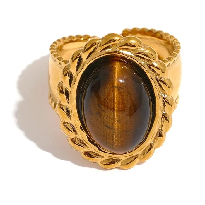 Mabel Love Co Rings Tiger Stone Ring