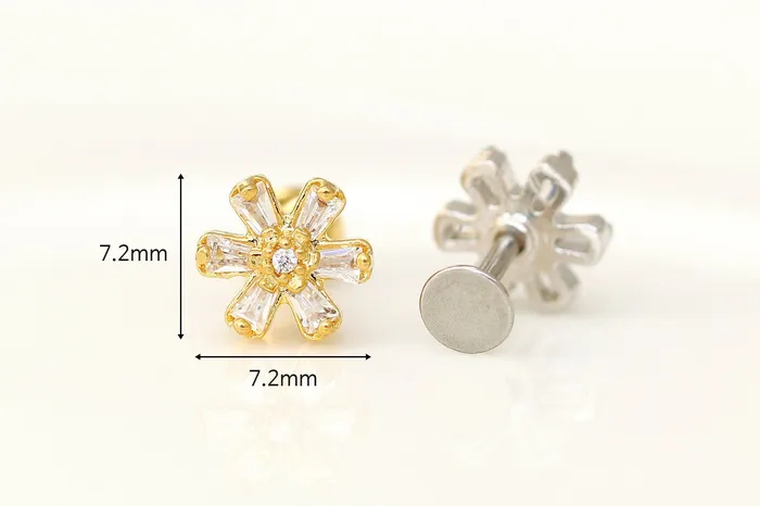 Mini Cosmos Flower Cartilage Earring MinimalBijoux Earrings