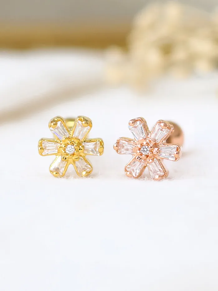 Mini Cosmos Flower Cartilage Earring MinimalBijoux Earrings