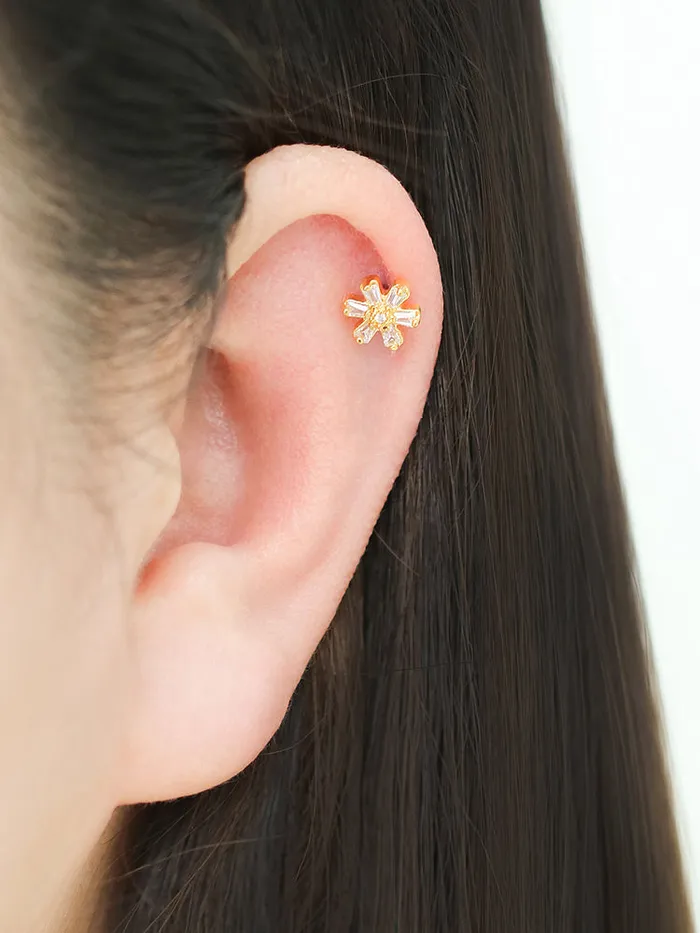 Mini Cosmos Flower Cartilage Earring MinimalBijoux Earrings
