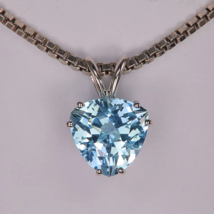 Necklaces Moriartys Gem Art 14K White Gold Trilliant Cut Aquamarine Pendant 360 Carats Necklaces Moriartys Gem Art 14K White Gold Trilliant Cut Aquamarine Pendant 360 Carats