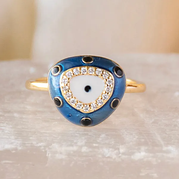 Upakarna Ameba Evil Eye Ring Rings