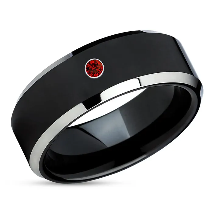 Black Tungsten Wedding Ring Ruby Wedding Band Black Wedding Ring Tungsten Band Clean Casting Jewelry Rings Black Tungsten Wedding Ring Ruby Wedding Band Black Wedding Ring Tungsten Band Clean Casting Jewelry Rings