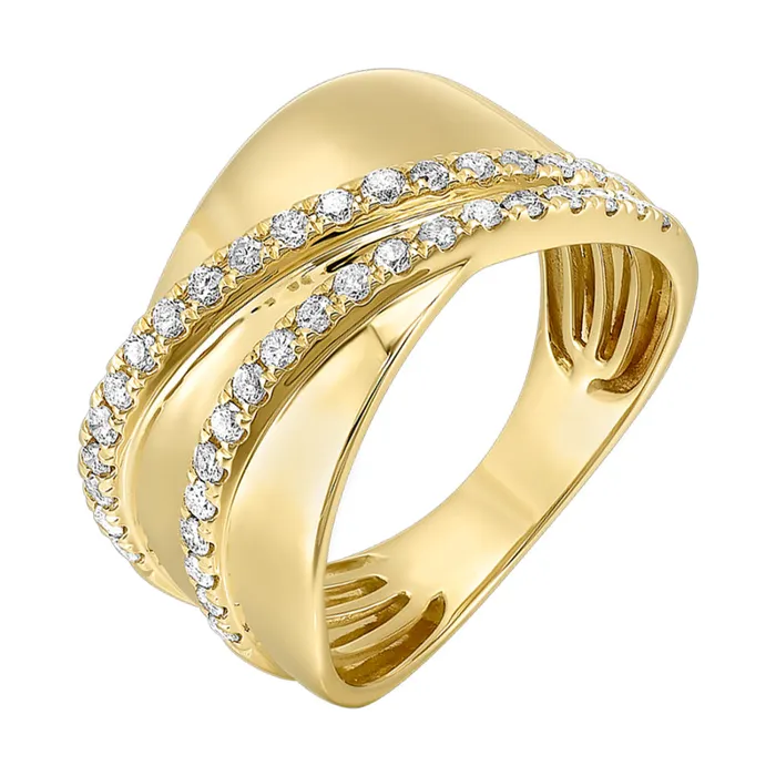 Rings 14Kt Yellow Gold Diamond 38Ctw Ring Gems One
