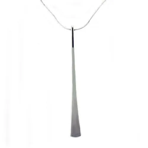 Alamode Necklaces LOAS1310 HighPolished 925 Sterling Silver Necklace with No Stone