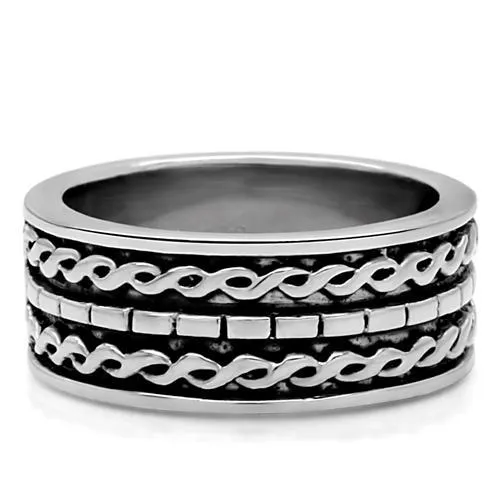 Alamode Rings TK158 High polished no plating Stainless Steel Ring with No Stone