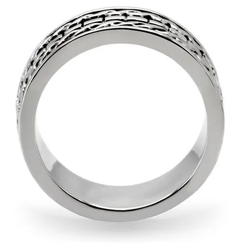Alamode Rings TK158 High polished no plating Stainless Steel Ring with No Stone