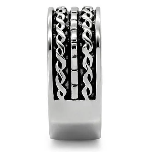 Alamode Rings TK158 High polished no plating Stainless Steel Ring with No Stone