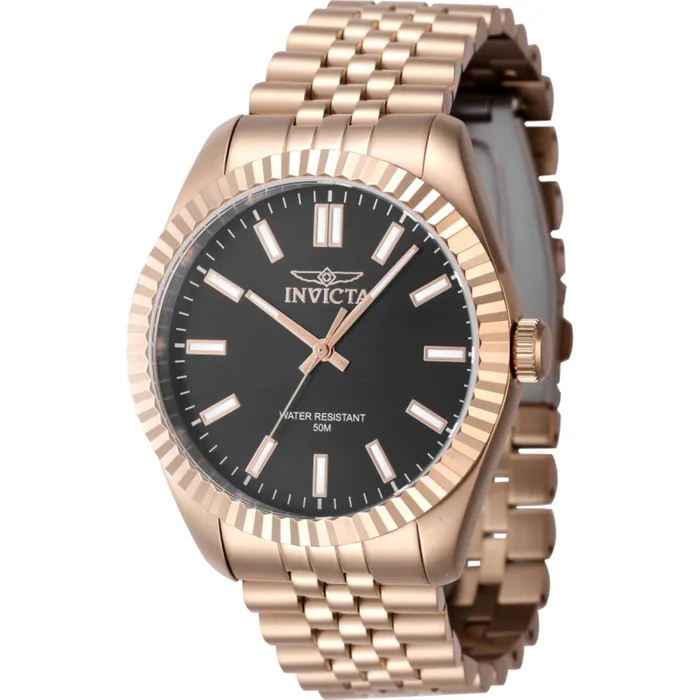 Bracelets Invicta Invicta Mens Watch Specialty Black Dial Rose Gold Steel Bracelet Quartz 47492 Bracelets Invicta Invicta Mens Watch Specialty Black Dial Rose Gold Steel Bracelet Quartz 47492