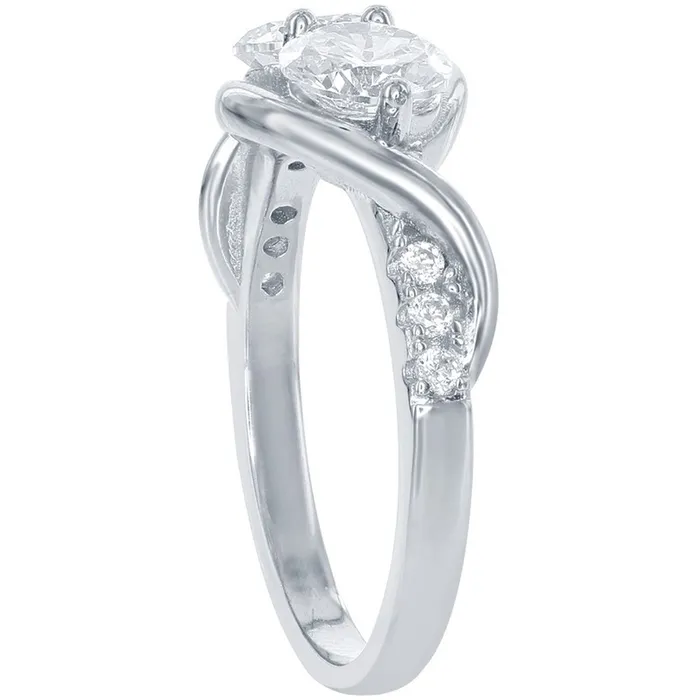 Classic Rings Classic Womens Us2gether TwoStone White CZ Ring W1670