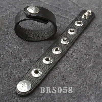 DCJ Bracelets Single Grommet Leather Cuff Bracelet