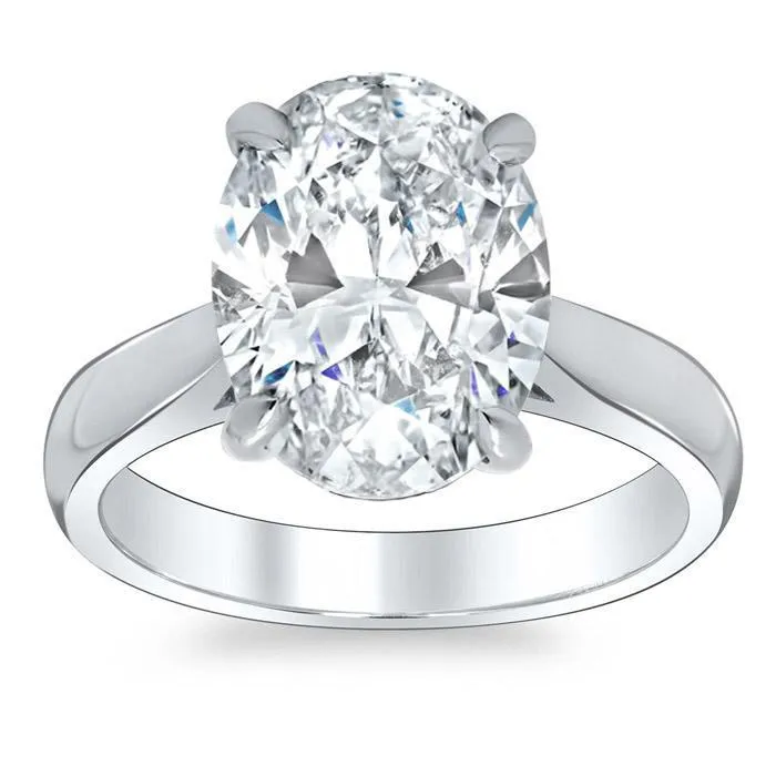 deBebians Round Open Tapered Solitaire Engagement Ring 27mm Rings