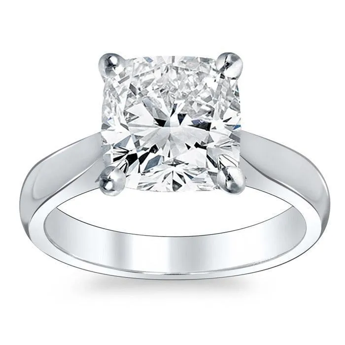 deBebians Round Open Tapered Solitaire Engagement Ring 27mm Rings