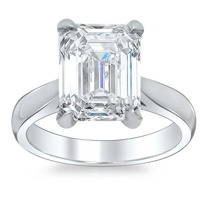 deBebians Round Open Tapered Solitaire Engagement Ring 27mm Rings