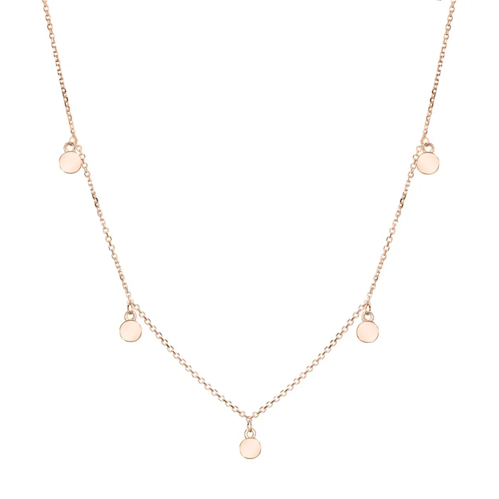 Drop Cremation Necklace in 14K Rose Gold closebymejewelry Necklaces