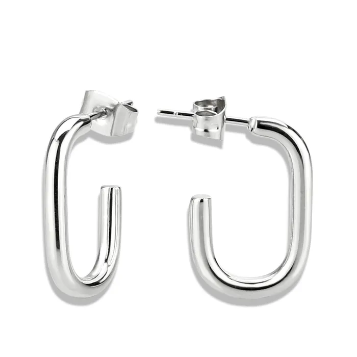 Earrings TK3846 High Polished Minimalist Stainless Steel Earrings Alamode Earrings TK3846 High Polished Minimalist Stainless Steel Earrings Alamode
