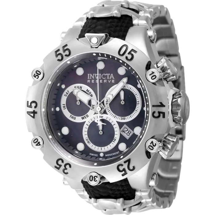 Invicta Mens Watch Reserve Chronograph Quartz Black Silver Dial Bracelet 47157 Invicta Bracelets Invicta Mens Watch Reserve Chronograph Quartz Black Silver Dial Bracelet 47157 Invicta Bracelets