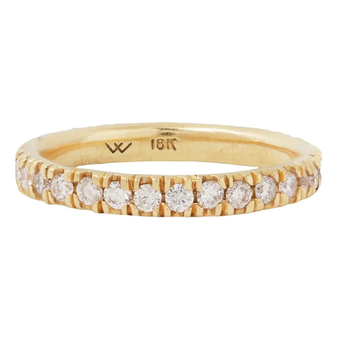 Lauren Wolf Jewelry Rings White Diamond Eternity Band