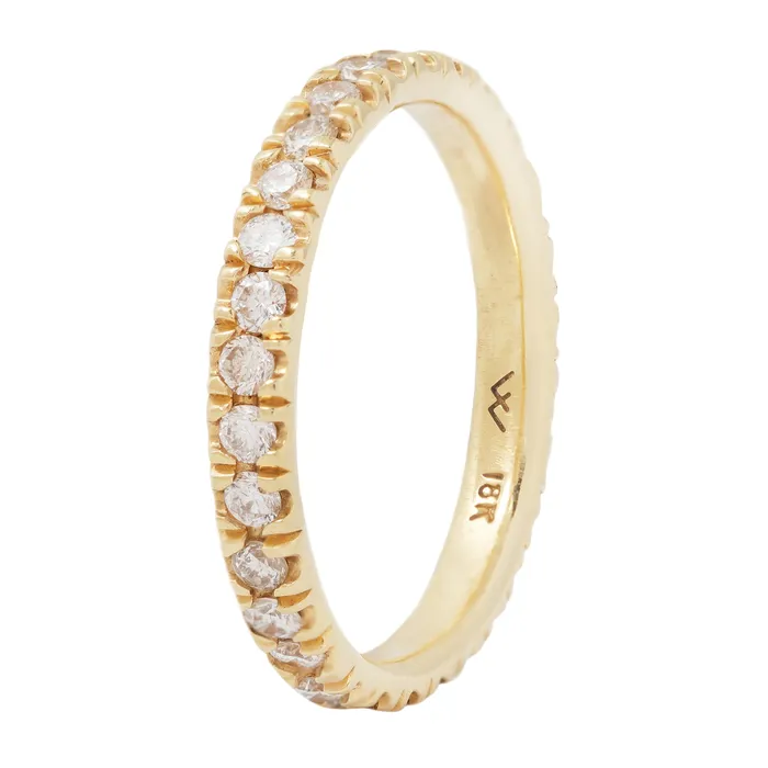 Lauren Wolf Jewelry Rings White Diamond Eternity Band