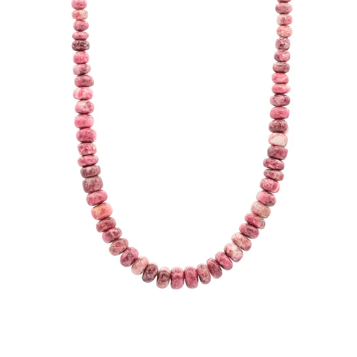 Necklaces Earthly Abundance Pink thulite necklace