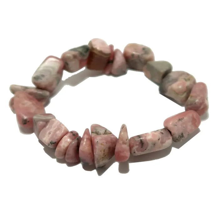 Rhodochrosite Bracelet Nuggets of Kindness Satin Crystals Bracelets