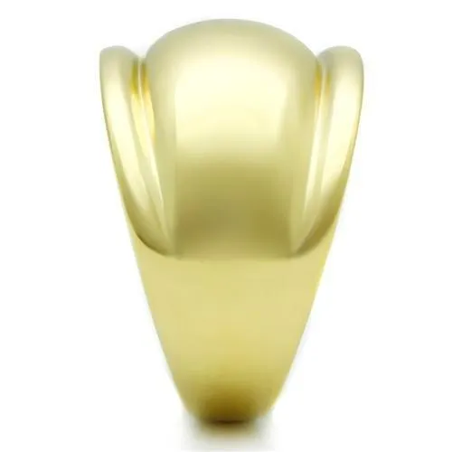 Rings Alamode GL010 IP GoldIon Plating Brass Ring with No Stone