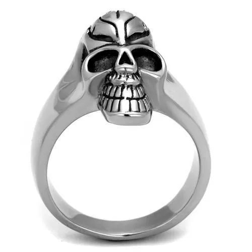 Rings Alamode TK2324 High polished no plating Stainless Steel Ring with Epoxy in Jet