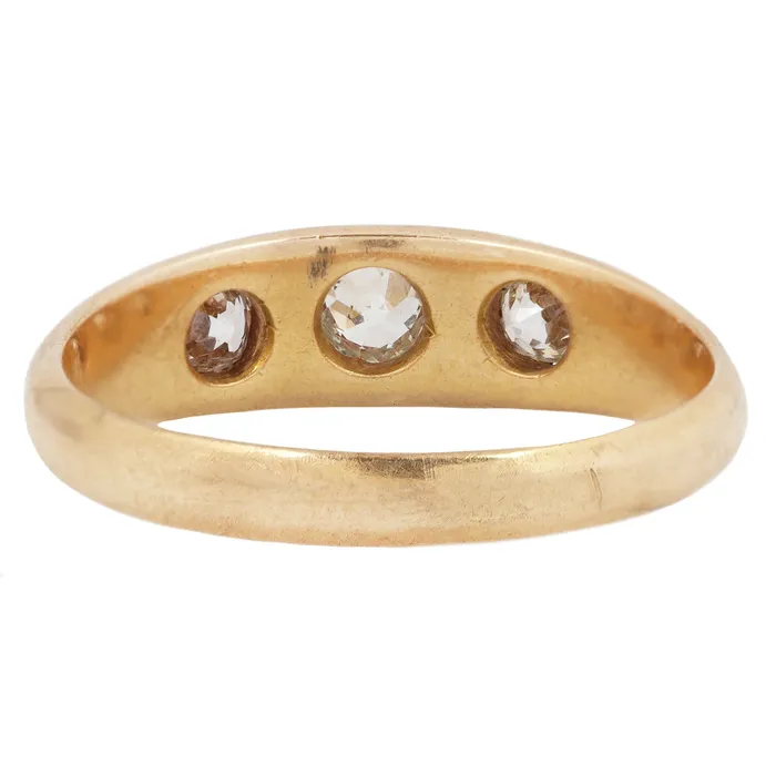Rings Antique Vintage Jewelry Victorian Three Diamond Star Ring