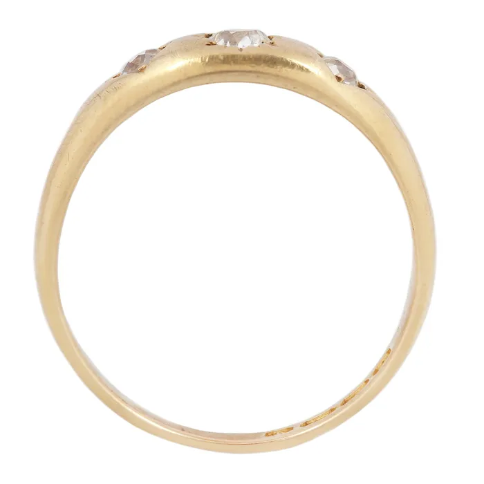 Rings Antique Vintage Jewelry Victorian Three Diamond Star Ring