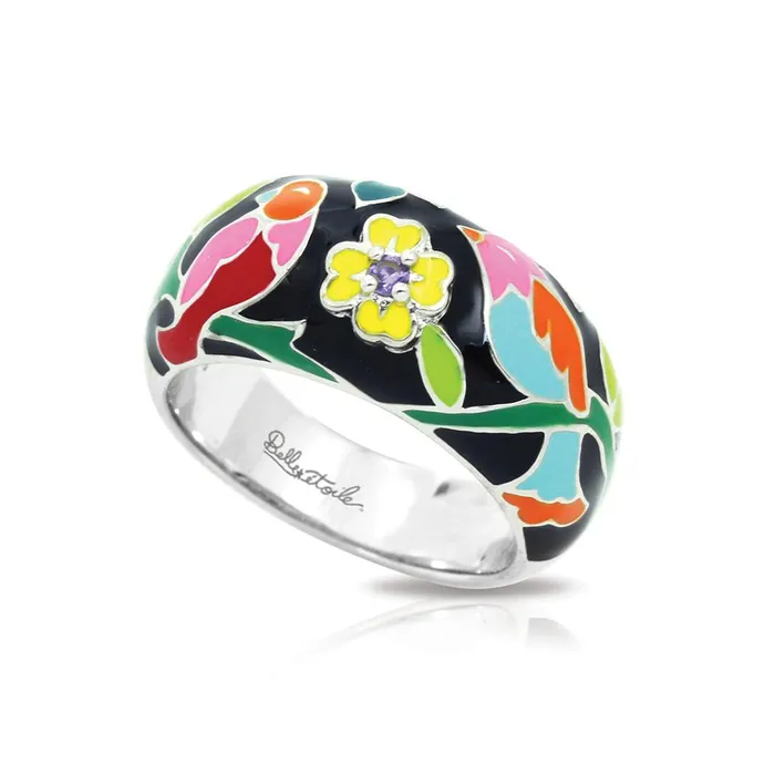 Rings Belle Etoile Belle Etoile Songbird Ring Black