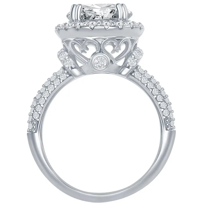 Rings Classic Classic Womens Crown Set Micro Pave CZ Ring W2633