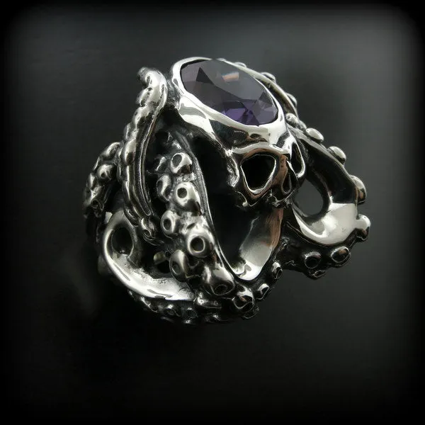 Rings DCJ Cthulhu Ring wStone