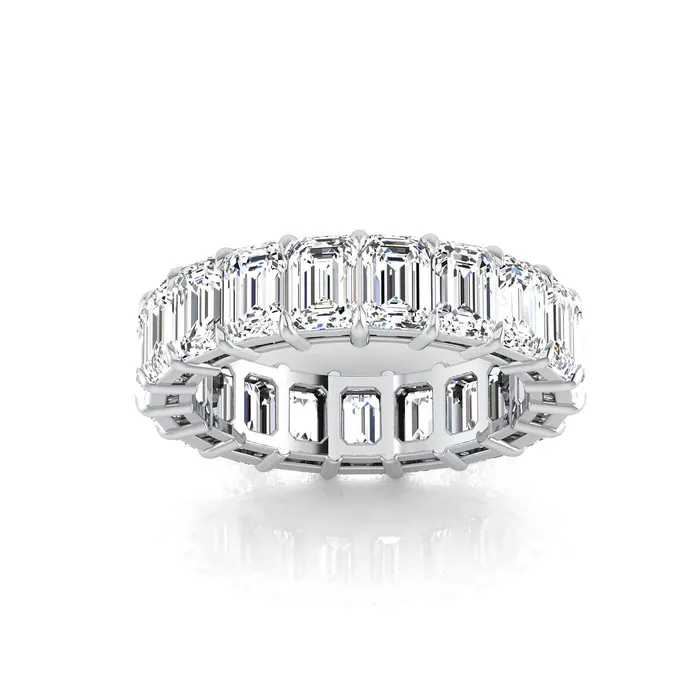 Rings deBebians Emerald Cut Lab Grown Diamond Eternity Ring 665cttw