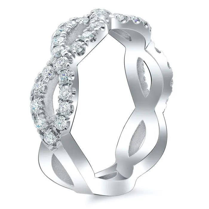 Rings deBebians Infinity Diamond Wedding Band