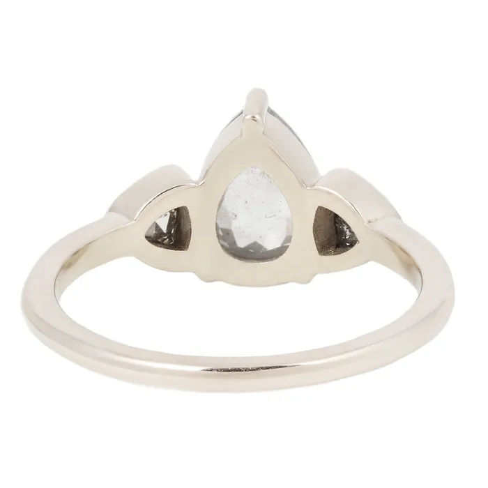 Rings Lunar Peaks Three Diamond Ring Lauren Wolf Jewelry