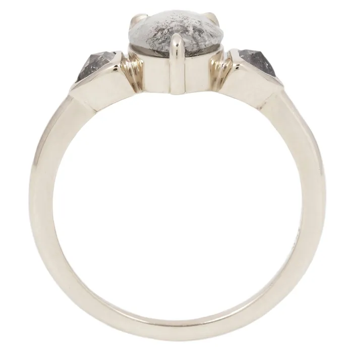 Rings Lunar Peaks Three Diamond Ring Lauren Wolf Jewelry