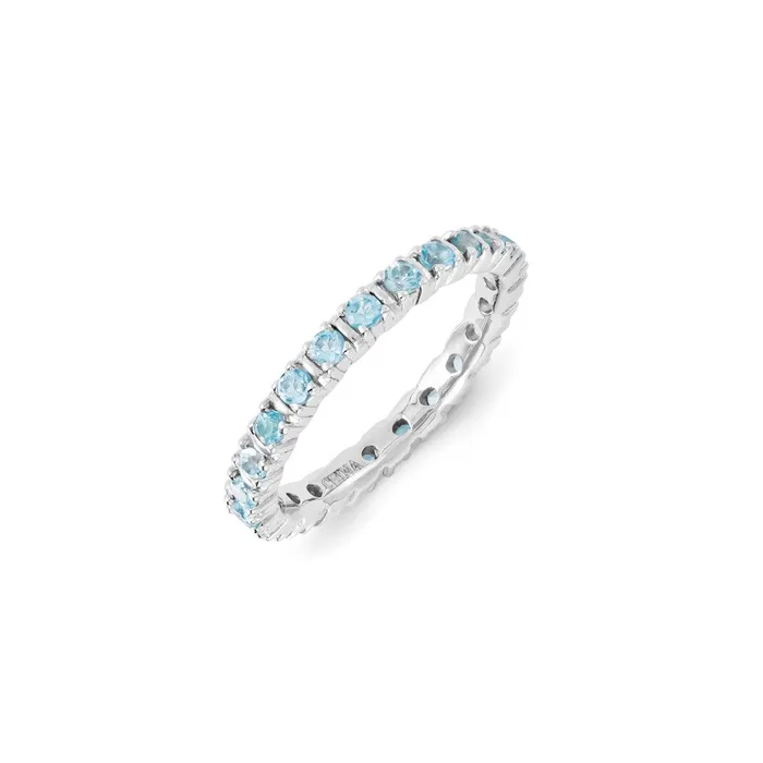 Stackable Expressions Rings Sterling Silver Stackable Expressions Blue Topaz Ring QSK1198 Stackable Expressions Rings Sterling Silver Stackable Expressions Blue Topaz Ring QSK1198